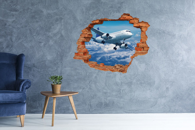 Nálepka fototapeta 3D výhľad Lietadlo v oblakoch