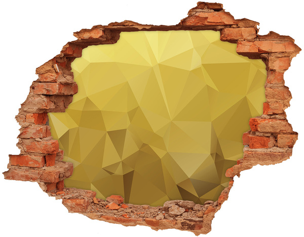 Foto fotografie diera na stenu Zlatá trhlina v stene