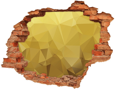 Foto fotografie diera na stenu Zlatá trhlina v stene