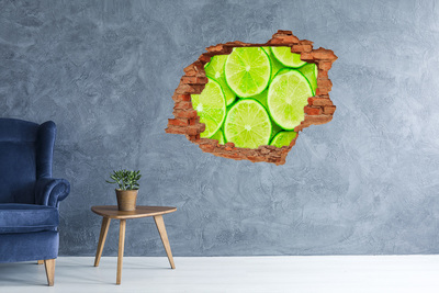 Fototapeta diera na stenu 3D Čerstvé vápno v betóne