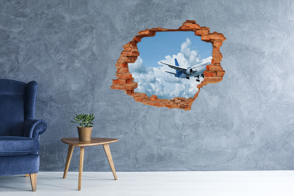 Samolepiaca diera na stenu Lietadlo na oblohe