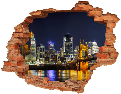 Diera 3D fototapeta nálepka Ohio rieka v noci