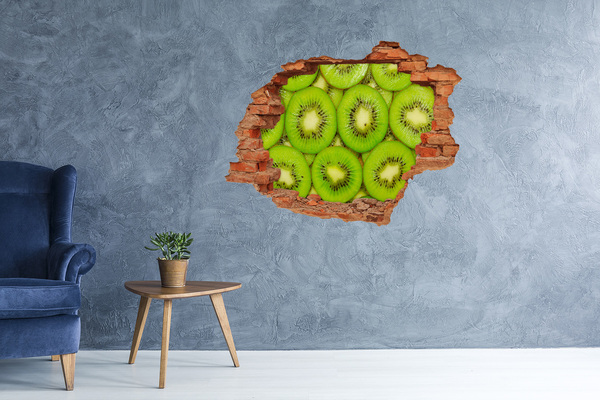 Fototapeta diera na stenu 3D Kúsky kivi v stene