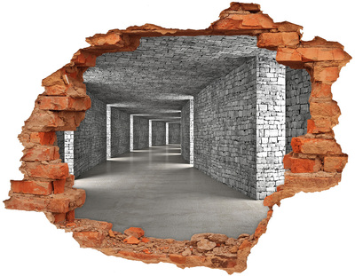 Diera 3D fototapeta na stenu Brick tunnel