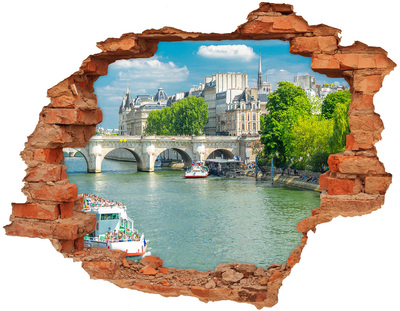 Samolepiaca nálepka na stenu Seine v paríži