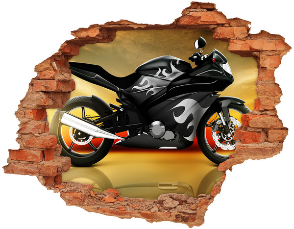 Nálepka fototapeta 3D výhľad Motocykel