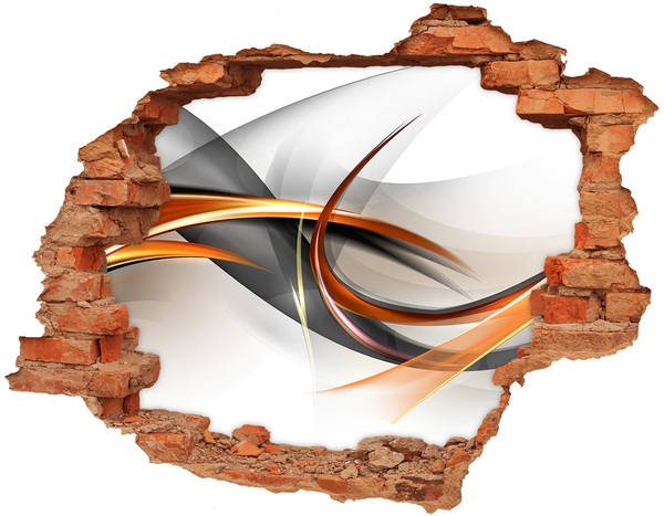 Samolepiaca diera na stenu nálepka Abstraktný únik farieb