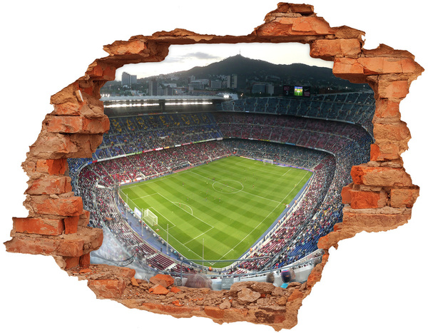 Diera 3D fototapeta nálepka Futbalový štadión v akcii