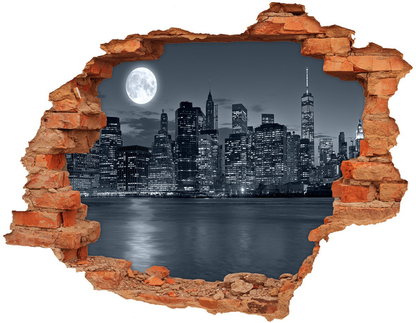 Fototapeta diera na stenu 3D Pohľad na New York
