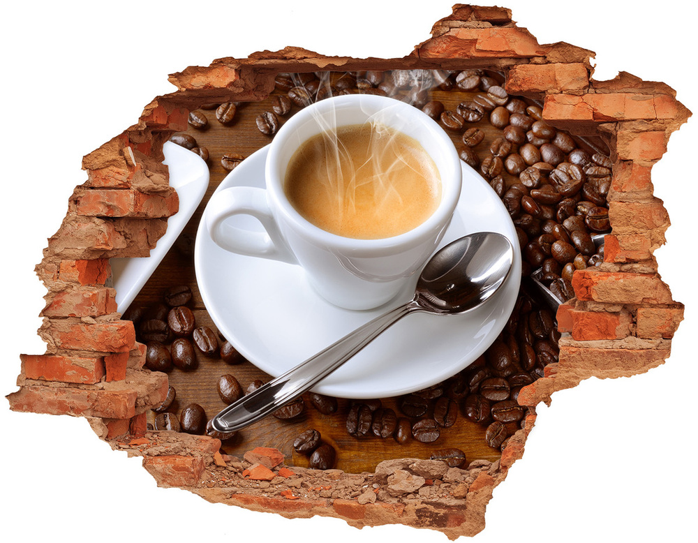 Diera 3D fototapeta nálepka Aromatické kávy