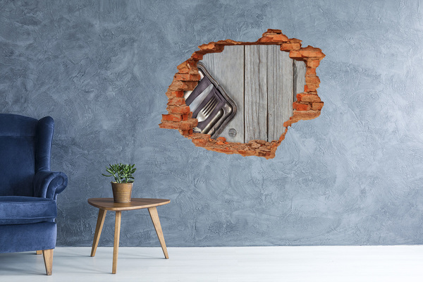 Samolepiaca diera nálepka betón Očarujúca jedáleň v rustikálnom štýle