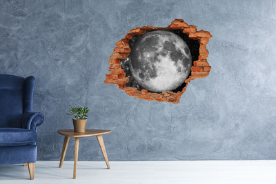 Nálepka 3D diera samolepiaca Mesiac