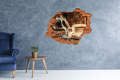 Diera 3D fototapeta nálepka Káva a kávové zrná