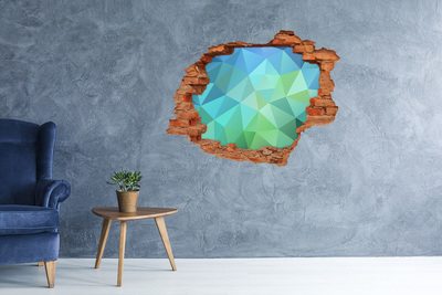 Nálepka 3D diera na stenu Virtuálna diera v stene