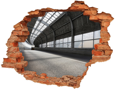 Nálepka 3D diera na stenu Mestské čaro za dierou