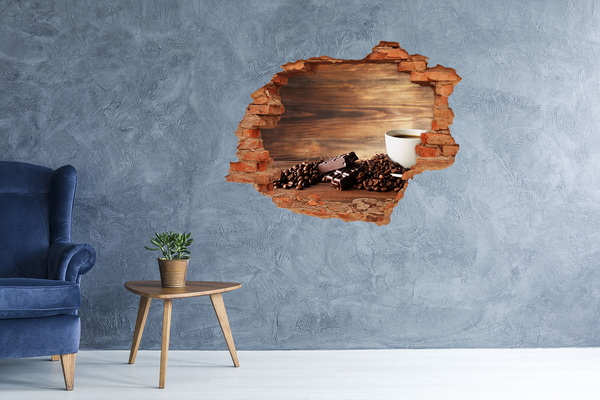 Fototapeta diera na stenu 3D Kávový kútik s čokoládou