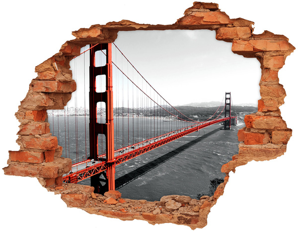 Diera 3D fototapeta na stenu nálepka Most Golden Gate v San Franciscu