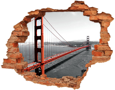 Diera 3D fototapeta na stenu nálepka Most Golden Gate v San Franciscu