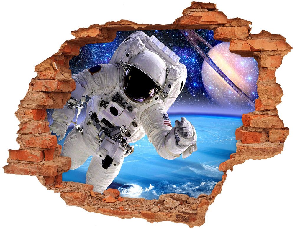 Diera 3D fototapeta na stenu Astronaut