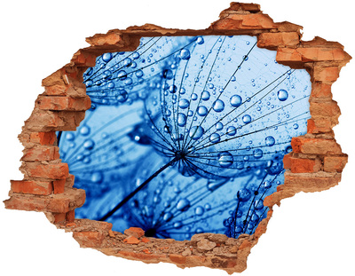 Samolepiaca nálepka Kvapky vody na jemnom kvete