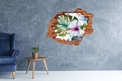 Diera 3D fototapeta na stenu Havajské kvety