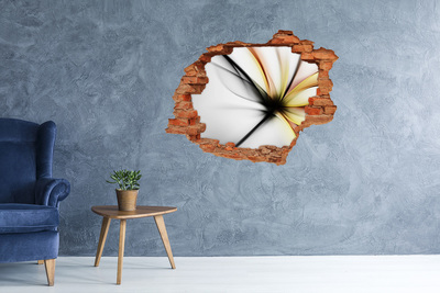 Samolepiaca diera na stenu Abstraktné kvetinové