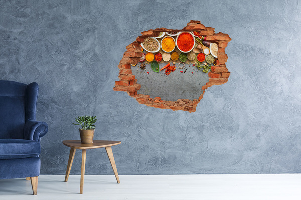 Fototapeta diera na stenu 3D Kuchyňa plná korenín