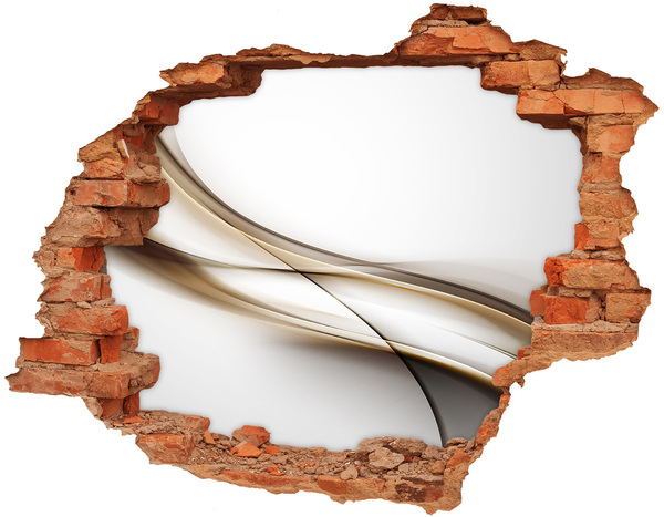 Nálepka 3D diera na stenu Abstraktný priestor za stenou