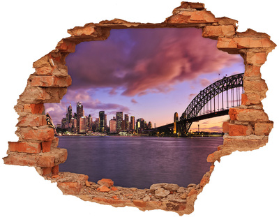 Diera 3D fototapeta nálepka Pohľad na Sydney