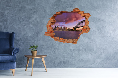 Diera 3D fototapeta nálepka Pohľad na Sydney