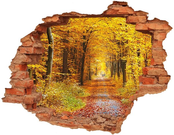 Diera 3D foto tapeta nálepka Jesenná alej v lese