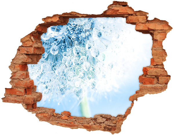 Nálepka 3D diera Púpavy v modrom