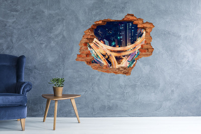 Samolepiaca nálepka fototapeta Pohľad na mesto v noci