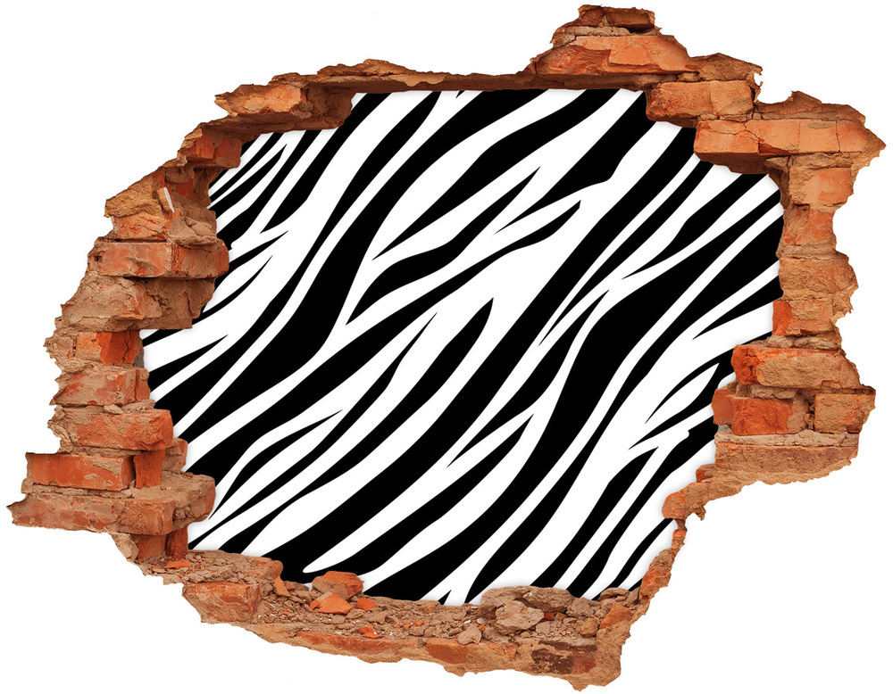 Fototapeta diera na stenu 3D Zebra pozadia