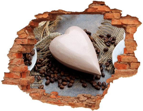 Fotoobraz diera na stenu Kávová oáza v ruinách