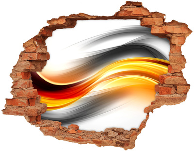 Diera 3D fototapeta nástenná Prielom farieb v betóne