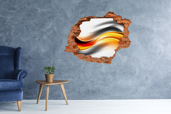 Diera 3D fototapeta nástenná Prielom farieb v betóne