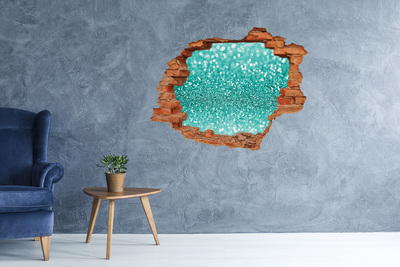 Samolepiaca nálepka na stenu Perlivá voda v diere v stene