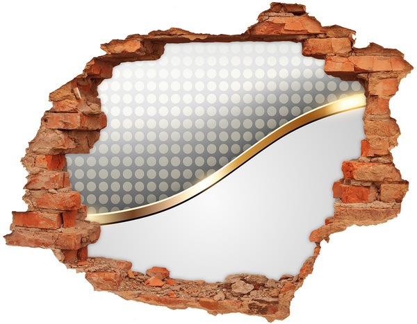 Diera 3D v stene na stenu Rozbitá zrkadlová stena