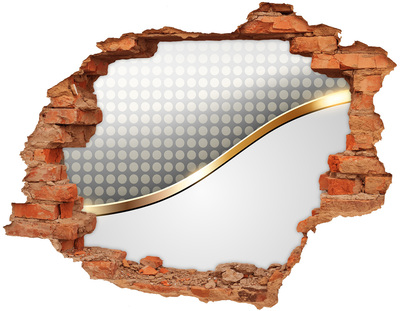 Diera 3D v stene na stenu Rozbitá zrkadlová stena