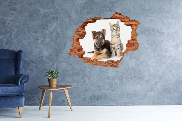 Diera 3D fototapeta na stenu Priatelia zo záhrady