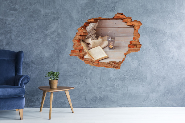 Fototapeta nálepka na stenu Útulný kútik s lampášom