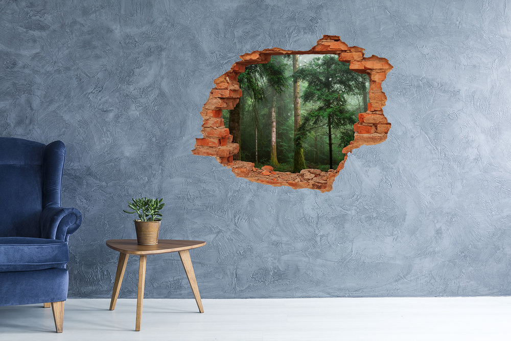 Fototapeta diera na stenu 3D Hmla v lese