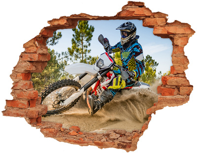 Foto fotografie diera na stenu Motocross