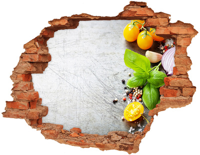 Fototapeta diera na stenu 3D Inšpirácie do kuchyne spoza steny