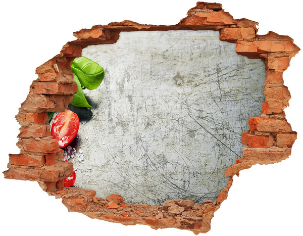 Nálepka fototapeta 3D výhľad Zrúcaný múr s výhľadom na oblohu