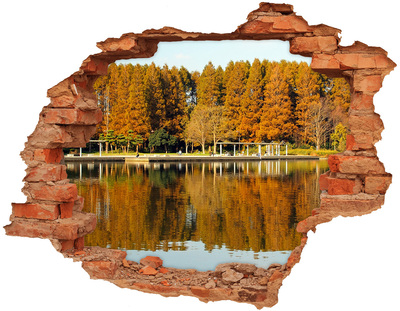 Fototapeta diera na stenu Lesné jazerá