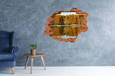 Fototapeta diera na stenu Lesné jazerá