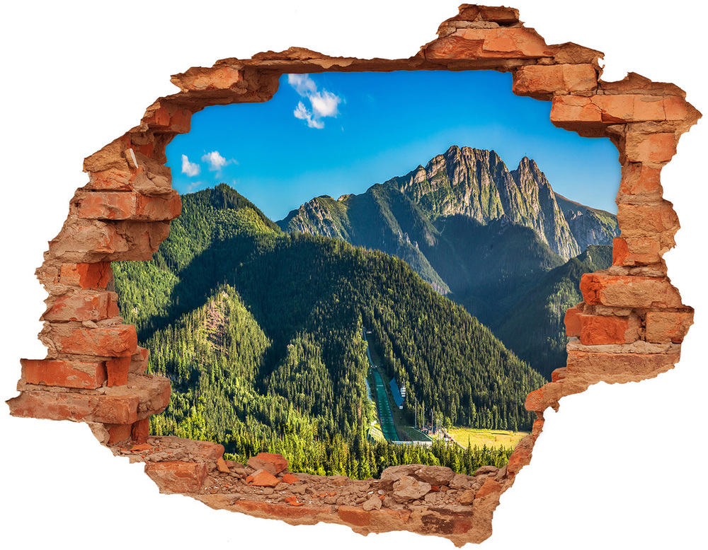 Fotoobraz diera na stenu Panoráma tatier