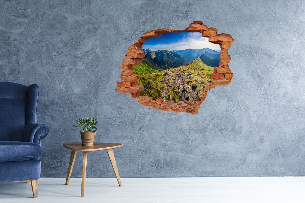 Fotoobraz diera na stenu Horské panorama